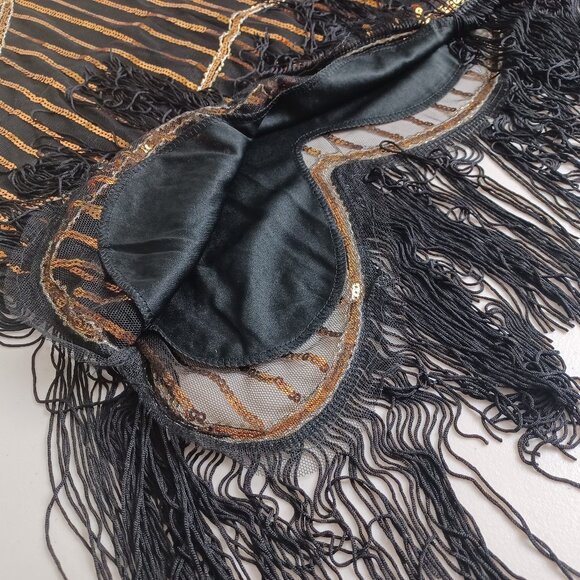 Uniq Sense Fringe Bead Sequin Flapper Dress - Picture 10 of 16